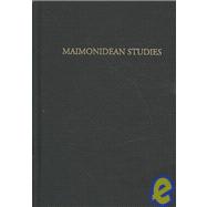 Maimonidean Studies