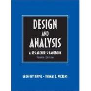 Design and Analysis A Researcher's Handbook,9780135159415