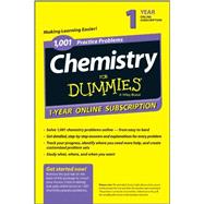 1,001 Chemistry Practice Problems for Dummies Access Code Card, 1-year Access
