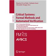 Critical Systems - Formal Methods and Automated Verification