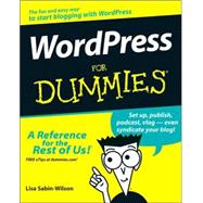 WordPress<sup>?</sup> For Dummies<sup>?</sup>