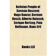 Bolivian People of German Descent