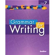 Grammar for Writing Student Edition - Level Purple, Grade 7