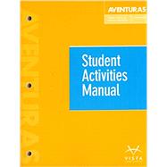Aventuras Student Activities Manual, 5th Edition