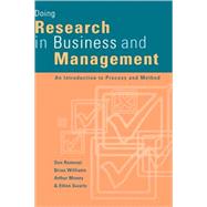 Doing Research in Business and Management : An Introduction to Process and Method