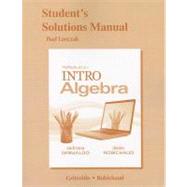 Student's Solutions Manual for MyLab Math for INTRO Algebra