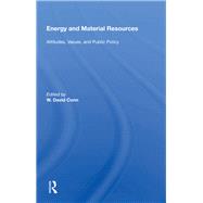 Energy And Material Resources