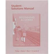 Student Solutions Manual for Beginning Algebra