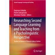 Researching Second Language Learning and Teaching from a Psycholinguistic Perspective