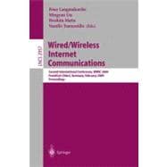Wired/Wireless Internet Communications: Second International Conference, Wwic 2004 : Frankfurt/Oder, Germany, February 4-6, 2004 : Proceedings