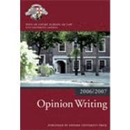 Opinion Writing 2006-07