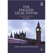 The English Legal System: 2015-2016
