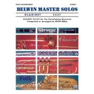 Belwin Master Solos : Clarinet - Piano (Easy)