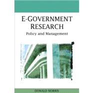 E-Government Research: Policy And Management