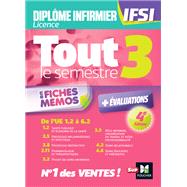 Tout le semestre 3 en fiches mémos - Diplôme d'état infirmier - DEI IFSI - Révision et entrainement