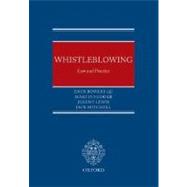Whistleblowing Law and Practice