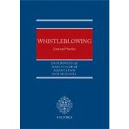 Whistleblowing Law and Practice