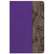 KJV Study Bible Personal Size, Purple with Brown Cork LeatherTouch