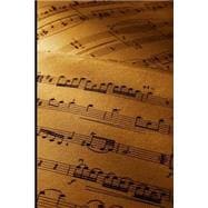 Music Notes Lined Blank Journal Book