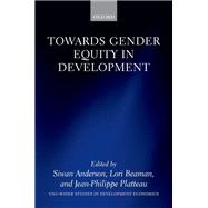 Towards Gender Equity in Development