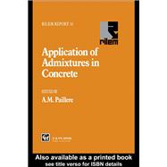 Application of Admixtures in Concrete