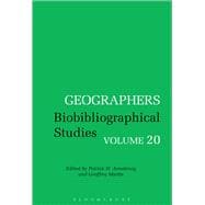 Geographers Biobibliographical Studies