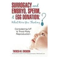 Surrogacy and Embryo, Sperm, and Egg Donation - What Were You Thinking? : Considering IVF and Third-Party Reproduction