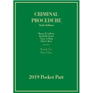 Criminal Procedure, Hornbook Series, Student Edition, 2019 Pocket Part