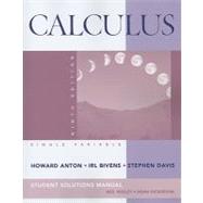 Student Solutions Manual to accompany Calculus Late Transcendentals Single Variable, 9th Edition