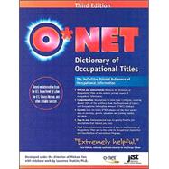 O'Net Dictionary of Occupational Titles