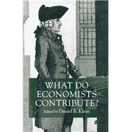 What Do Economists Contribute?
