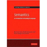 Semantics: An Introduction to Meaning in Language