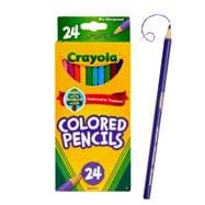 Crayola Color Pencils, Assorted Colors, Box Of 24 Color PencilsÂ (ItemÂ #550996)