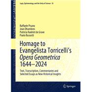 Homage to Evangelista Torricelli’s Opera Geometrica 1644–2024