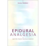 Epidural Analgesia in Acute Pain Management