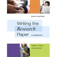 Writing the Research Paper A Handbook, Spiral bound Version