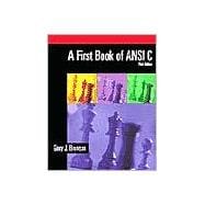 A First Book of ANSI C book cover, ISBN 9780534379643