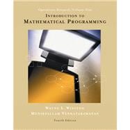 Introduction to Mathematical Programming Applications and Algorithms, Volume 1 (with CD-ROM and InfoTrac)