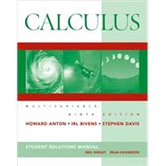 Calculus Multivariable, Student Solutions Manual, 9th Edition