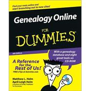 Genealogy Online For Dummies<sup>®</sup>, 4th Edition