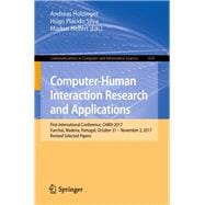 Computer-human Interaction Research and Applications
