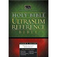 Holy Bible: King James Version, Black, Bonded Leather, Ultraslim Center-column Reference Bible