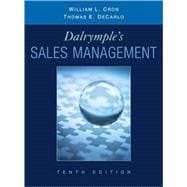 Dalrymple's Sales Management: Concepts and Cases, 10th Edition