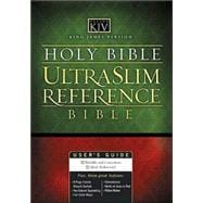 Holy Bible: King James Version, Black, Ultraslim, Reference Edition