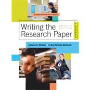 Writing the Research Paper A Handbook, 2009 MLA Update Edition