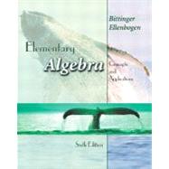 Elementary Algebra: Concepts and Applications