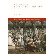 Popular Rumour in Revolutionary Paris, 1792-1794