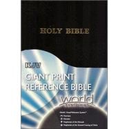 Holy Bible: King James Version, Black, Imitation Leather, Giant-print Reference Bible With World's Visual Reference System