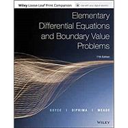 Elementary Differential Equations and Boundary Value Problems, Eleventh Edition WileyPLUS Next Gen Card with Loose-Leaf Print Companion Set