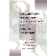 Research and Supervision in Mathematics and Science Education